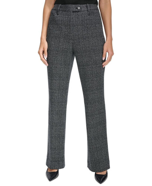 Women's Textured Straight-Leg Pants