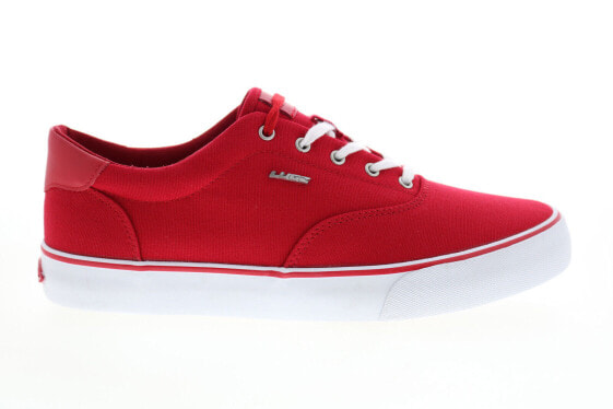 Lugz Flip MFLIPC-6330 Mens Red Canvas Lace Up Lifestyle Sneakers Shoes