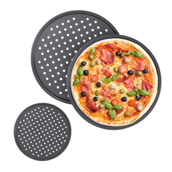 Knusper Pizzablech 3er Set