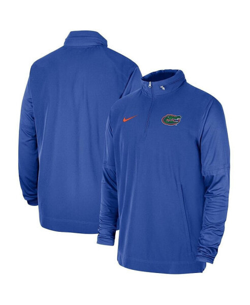 Men's Royal Florida Gators 2023 Coach Half-Zip Hooded Jacket