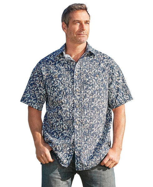 Big & Tall Easy Care Woven Sport Shirt