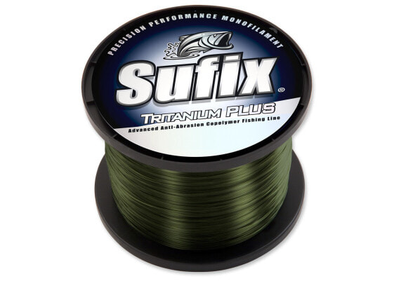 3 Spools Sufix Tritanium Plus Mono Line, 8 Lb., 5160 Total Yds, Dark Green