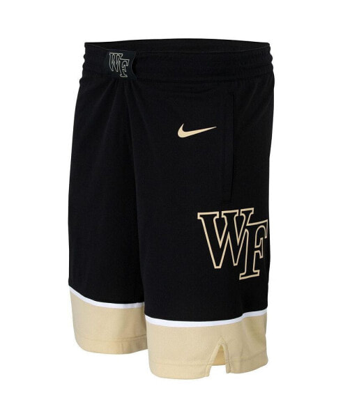 Men's Black Wake Forest Demon Deacons Team Logo Replica Basketball Shorts