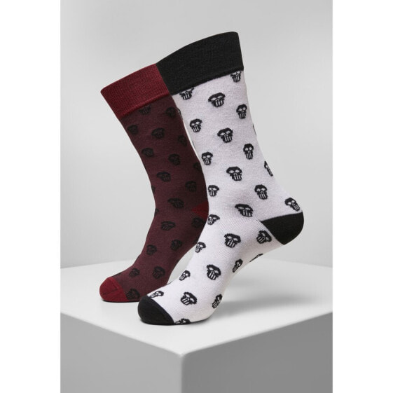 URBAN CLASSICS Skull Allover socks 2 pairs