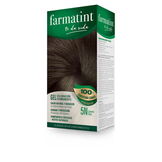 FARMATINT GEL coloración permanente #5n-castaño claro 5 u