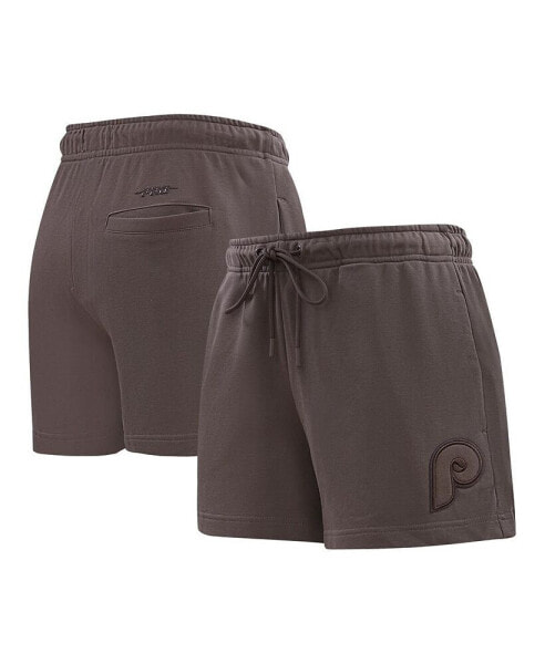 Women's Brown Philadelphia Phillies Neutral Fleece Shorts