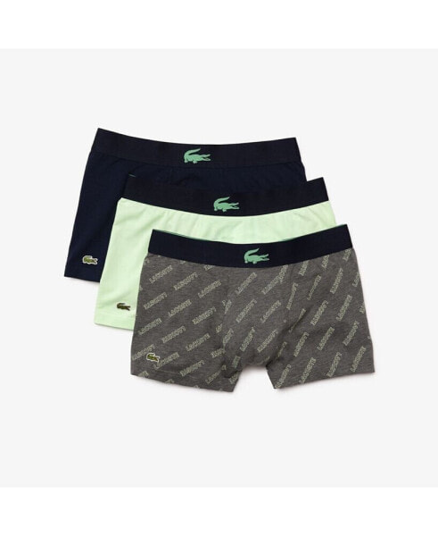 Men's Elasticized Waistband Trunks, Pack of 3