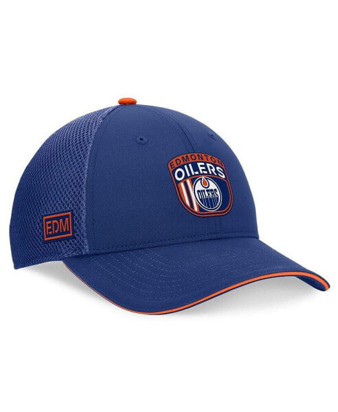 Men's Royal Edmonton Oilers 2024 NHL Draft on Stage Trucker Adjustable Hat