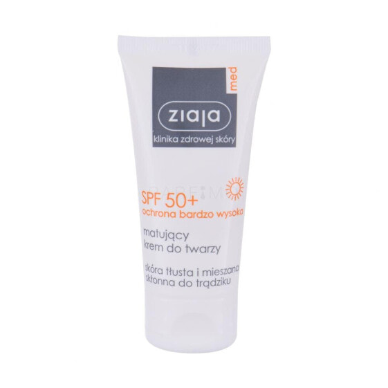 Ziaja Med Protective Matifying SPF50+ 50 ml sonnenschutz fürs gesicht für Frauen