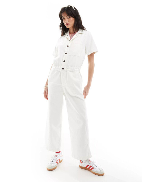 Levi's jumpsuit with short sleeves in white