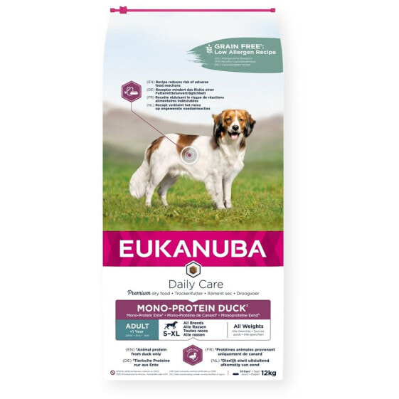 Фураж Eukanuba Daily Care Mono-Protein Adult All Breed Duck утка 12 kg