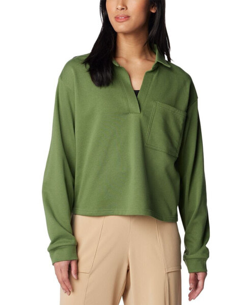 Women's Trek Collared Crew Long-Sleeve Top