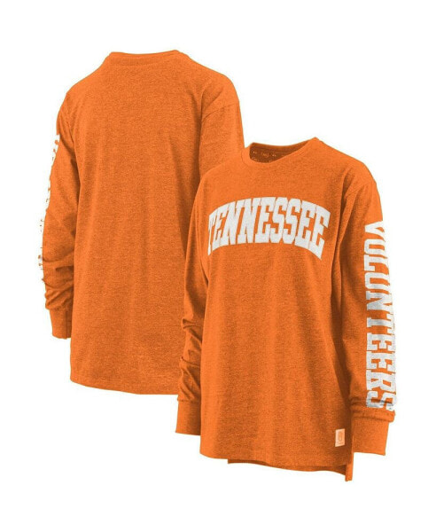 Women's Tennessee Orange Tennessee Volunteers Plus Size Two-Hit Canyon Long Sleeve T-shirt