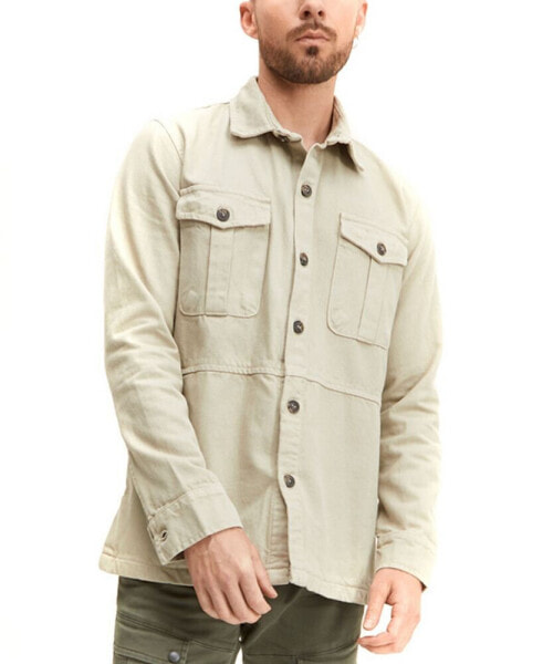 Men's Modern Relaxed Casual Button-Down Shirt