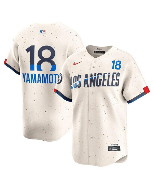 Men's Yoshinobu Yamamoto Cream Los Angeles Dodgers 2024 City Connect Limited Player Jersey