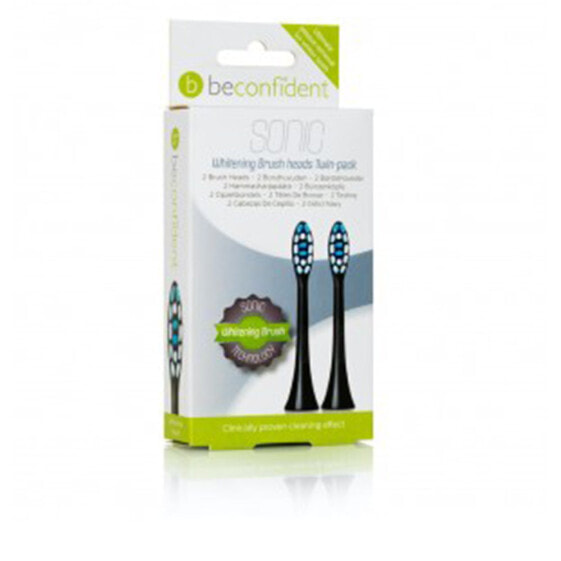 SONIC TOOTHBRUSH HEADS WHITENING BLACK set 2 pz