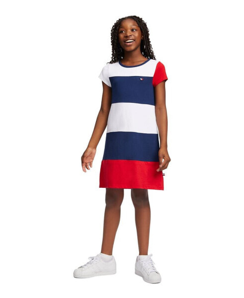 Little Girls Colorblock Jersey Dress