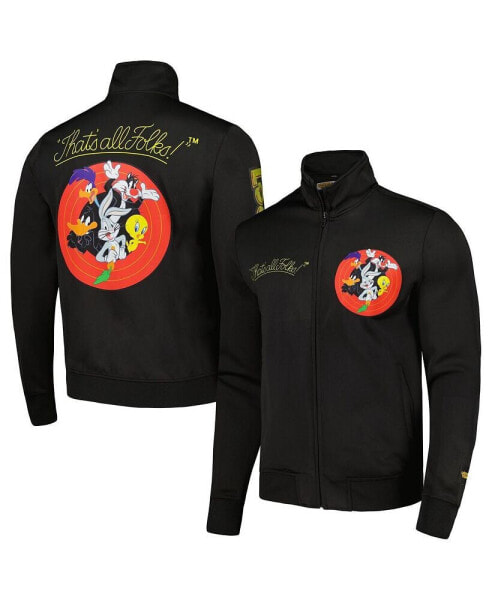 Men's Black Looney Tunes Full-Zip Track Jacket