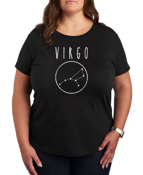 Trendy Plus Size Astrology Virgo Graphic T-shirt