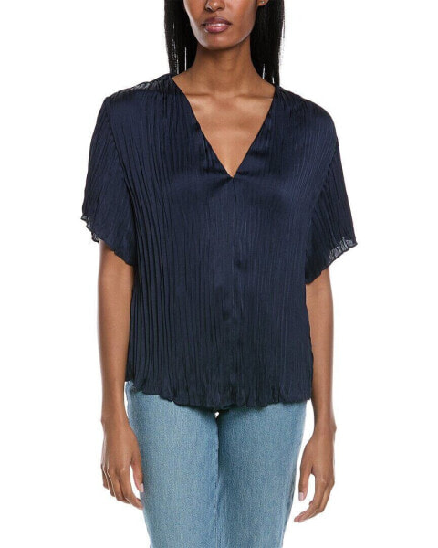 Vince Textured Top Women's Blue S