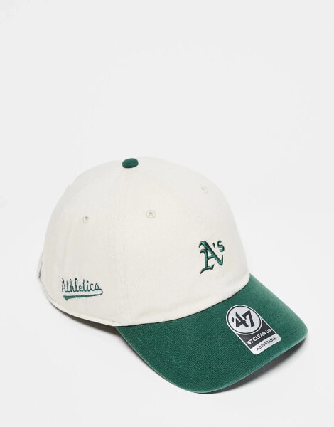 47 Brand Oakland Athletics contrast crown cap in green