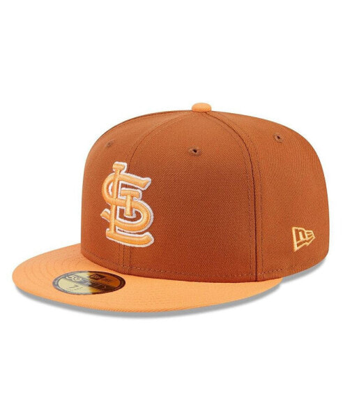 Men's Brown/Orange St. Louis Cardinals Spring Color Basic Two-Tone 59fifty Fitted Hat