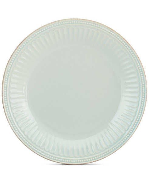 Dinnerware Stoneware French Perle Groove White Dinner Plate