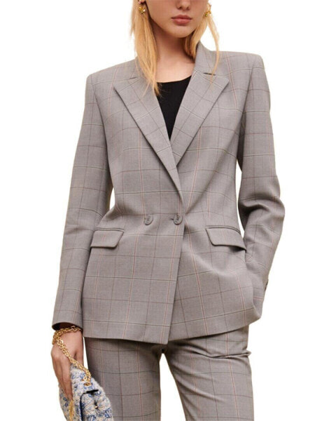 Maje Varreau Wool-Blend Suit Blazer Women's