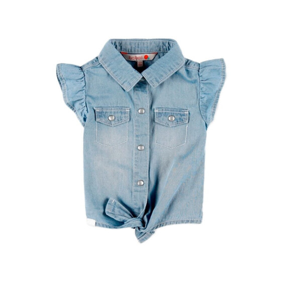 BOBOLI Denim Short Sleeve Shirt