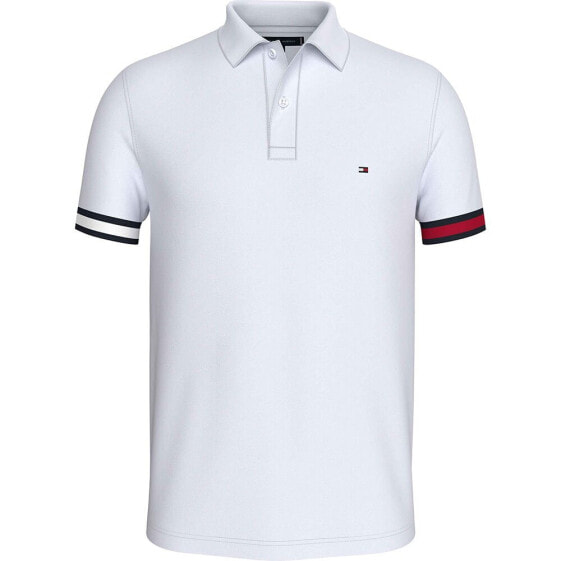 TOMMY HILFIGER Flag Cuff short sleeve polo