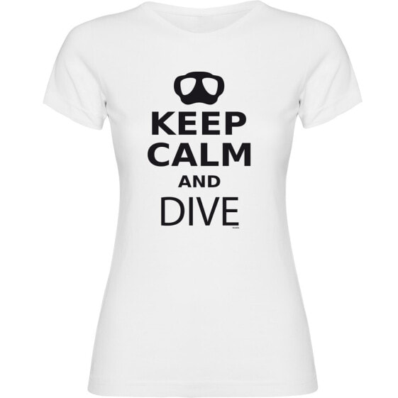 KRUSKIS Keep Calm and Dive short sleeve T-shirt