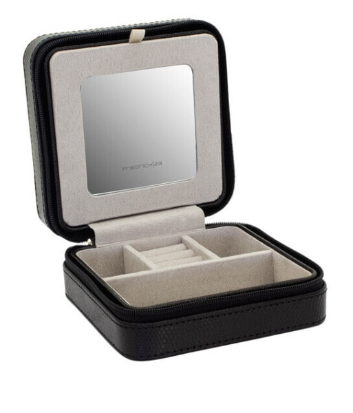 Stylish black travel jewelry box Milano 20143-2