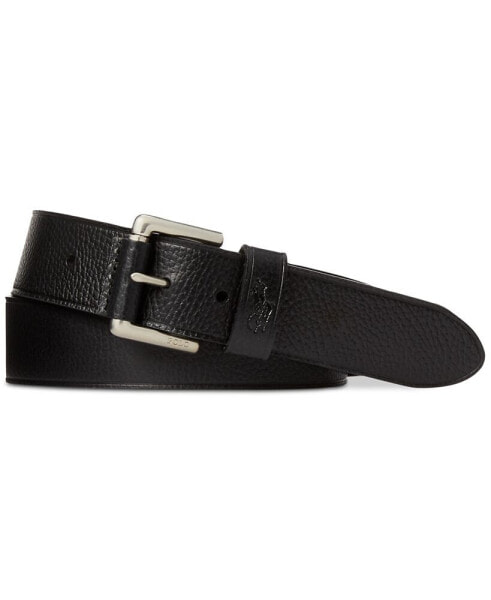 Men's Signature Pony Leather Belt