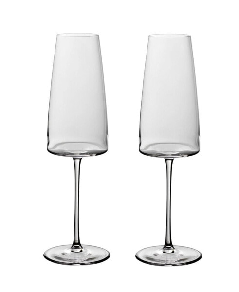 Metro Chic Champagne Flute Set, 2 Piece