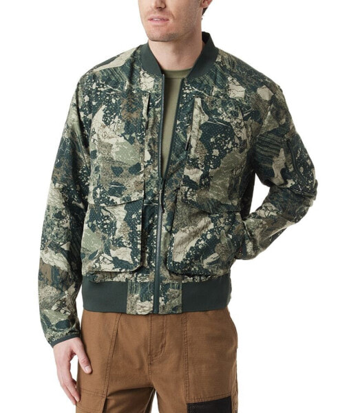 Men's Easy-Pack Travel Camo Bomber Jacket