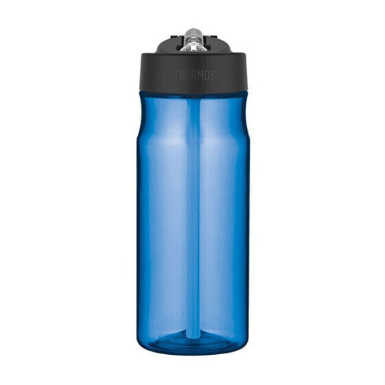 Hydration bottle with straw - light blue 530 ml