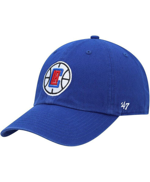 Men's Royal LA Clippers Team Logo Clean Up Adjustable Hat