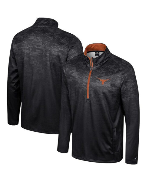 Men's Black Texas Longhorns The Machine Half-Zip Jacket