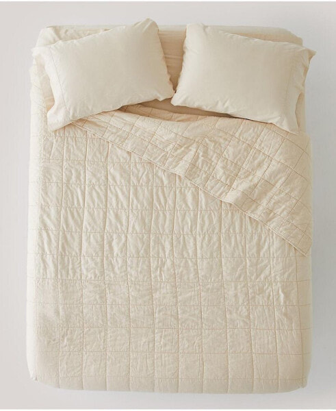 Organic Cotton Quilted Comforter - King/Cali King