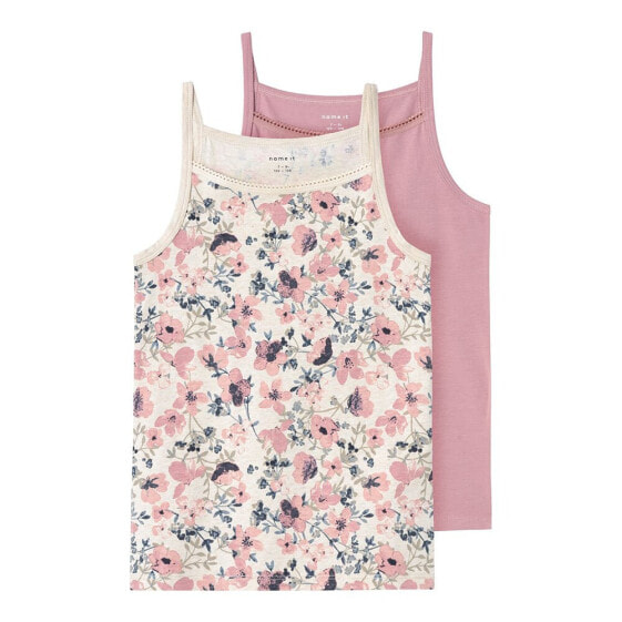 NAME IT Nostalgia Flower Strap Sleeveless base layer 2 units