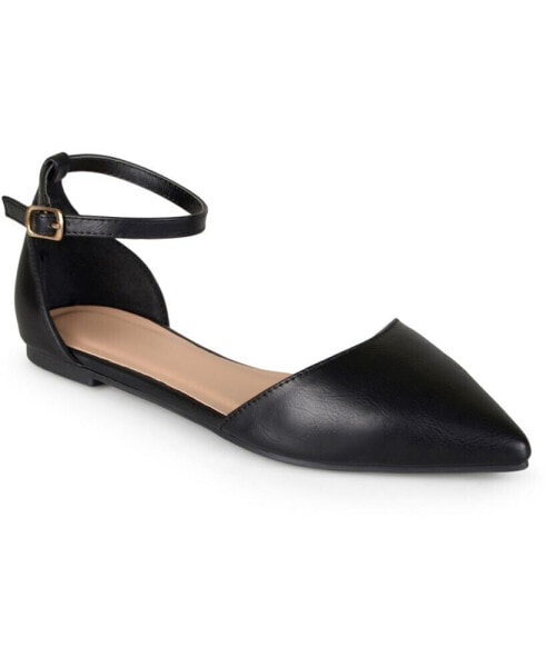 Women's Reba Ankle Strap Pointed Toe Flats