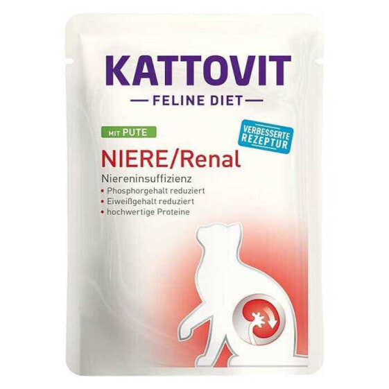 KATTOVIT Feline Diet Niere/Renal Turkey 85g wet food for cat