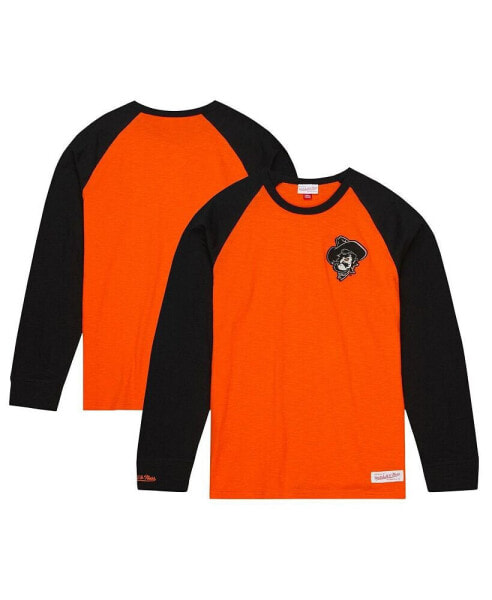 Men's Orange Oklahoma State Cowboys Legendary Slub Raglan Long Sleeve T-shirt