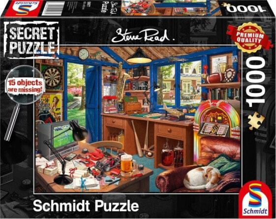 Schmidt Spiele Puzzle PQ 1000 (Secret Puzzle) Warsztat taty G3