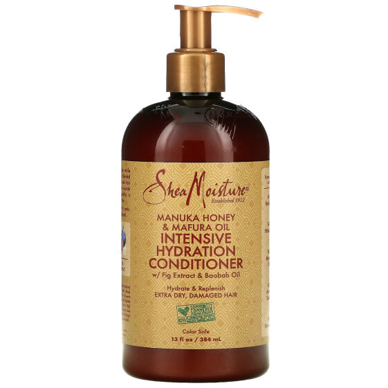 SheaMoisture, кондиционер для интенсивного увлажнения, мед манука и масло мафуры, 384 мл (13 жидк. унций)