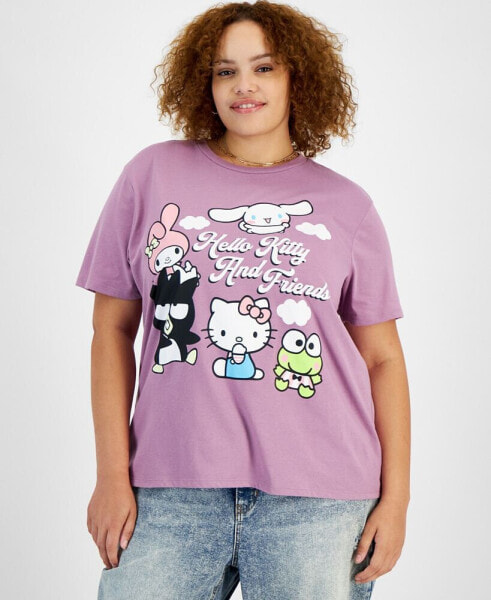 Trendy Plus Size Hello Kitty Short-Sleeve T-Shirt