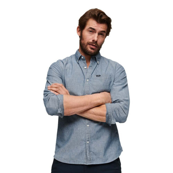 SUPERDRY Cotton Oxford long sleeve shirt