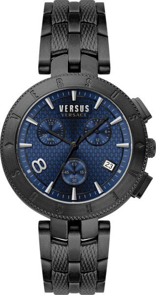 Versus by Versace Herren Armbanduhr Logo 44 mm Armband Edelstahl VSP763418