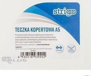 Strigo Teczka kopertowa A5 transparentna STRIGO