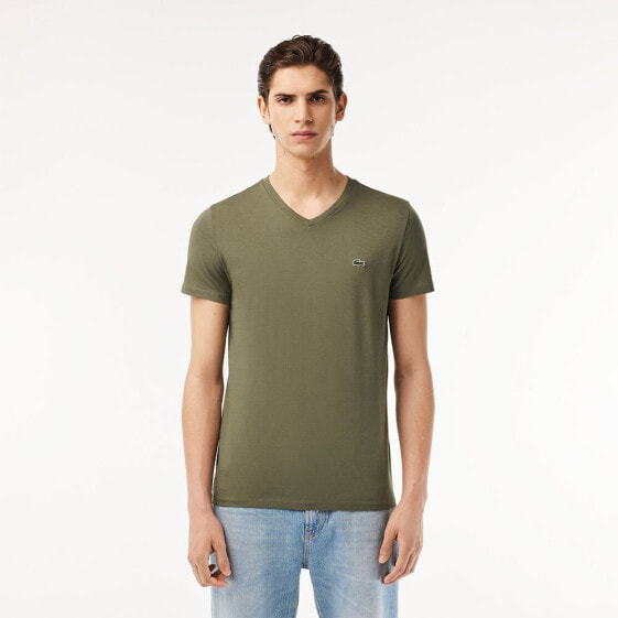 LACOSTE TH6710 short sleeve v neck T-shirt